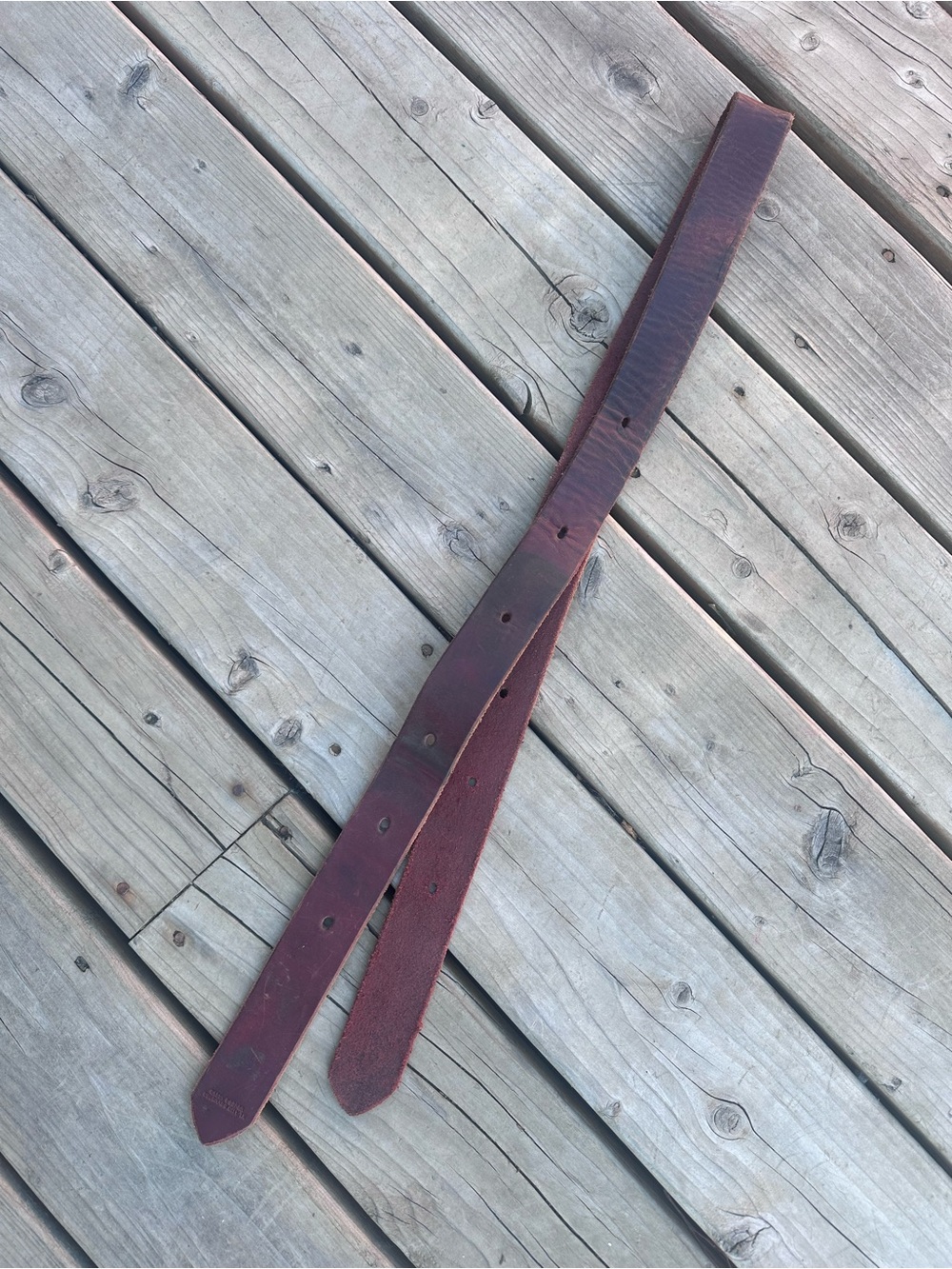 Horse Tack - Leather Half Breed Western Off Billet Cinch Strap
